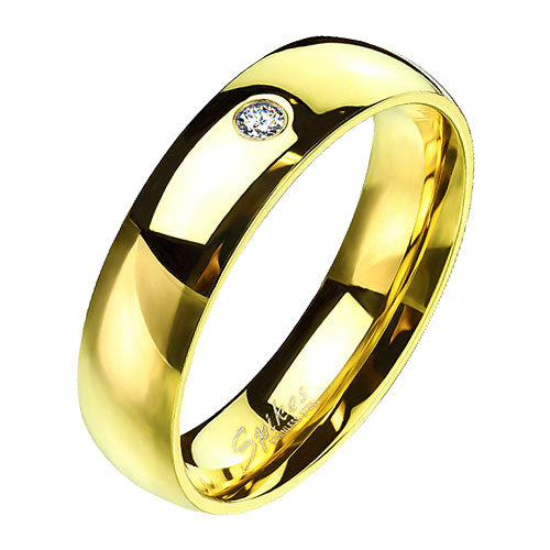 Wunderschöner Ring Partnerring Verlobungsring glänzend poliert mit Zirkonia