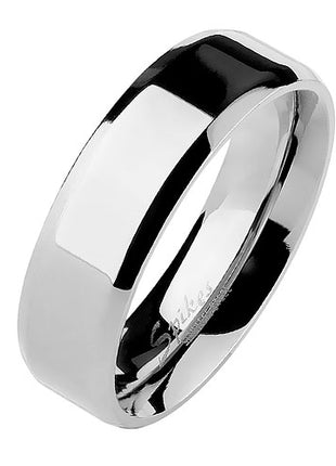 Herren & Damen Ring Partnerring Edelstahl silbern