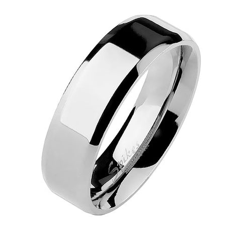 Herren & Damen Ring Partnerring Edelstahl silbern