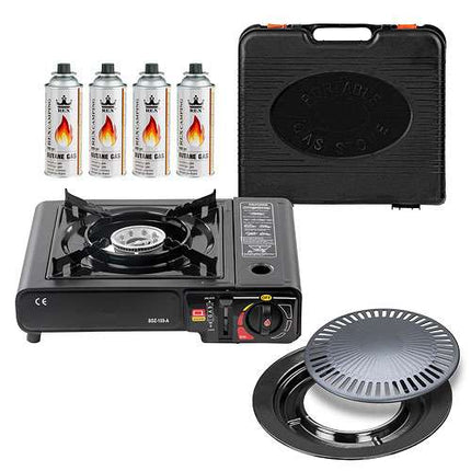 Stanmot  + Grillplatte + 4 Gasflaschen