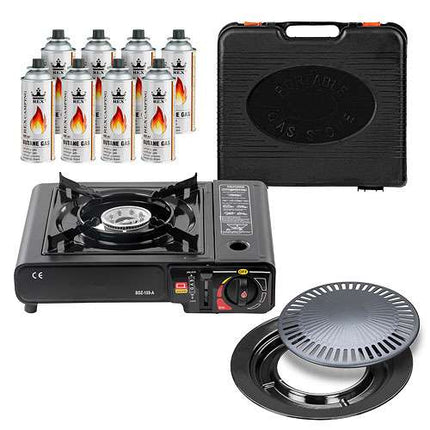 Stanmot  + Grillplatte + 8 Gasflaschen