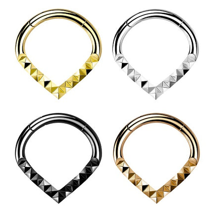 Nasen Septum Piercing Clicker Ohr Knorpel Helix Daith Chevron Style