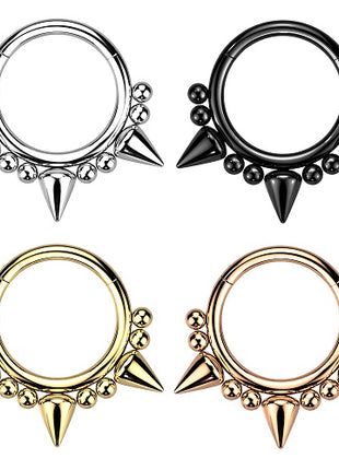 Septum Piercing Clicker Ohr Knorpel Segmentring Nasen Helix Spitzen und Kugeln