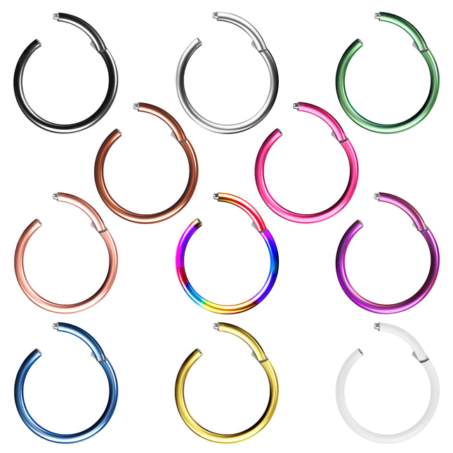 Septum Universal Piercing Scharnier Klicker Titan vergoldet