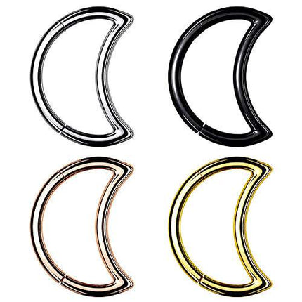 Septum Nasen Piercing Clicker Segment Ohr Tragus Ring Scharnier Halbmond