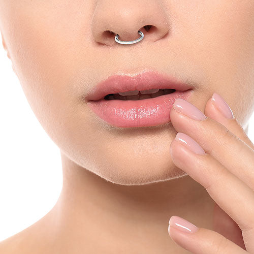 Hochwertiges Septum Piercing Nase Ohr Segment Ring Clicker Scharnier Opale