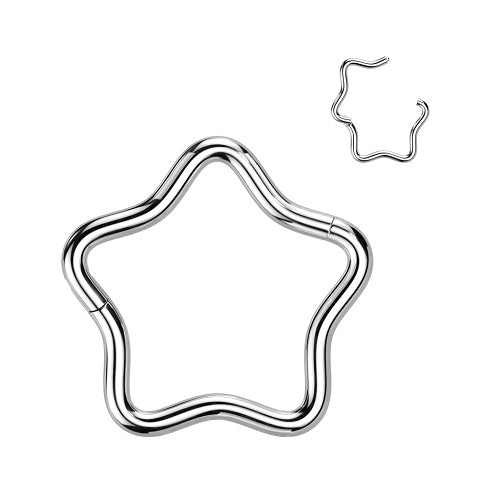 RHT34 (Stern)   - TITAN Silber  / 1,2mm x 10mm