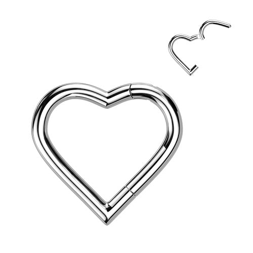 RHT35 (Herz)   - TITAN Silber / 1,2mm x 10mm
