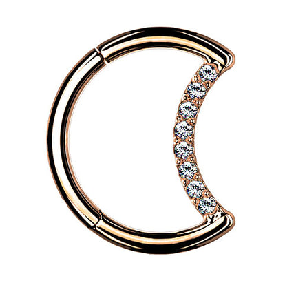 RHT65 (Halbmond)  - Titan Rosegold | 1,2mm x 10mm