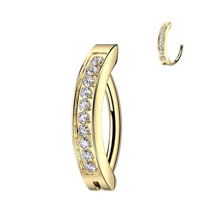 RHTN02 - Gold | Clear - 1,6mm x 12mm