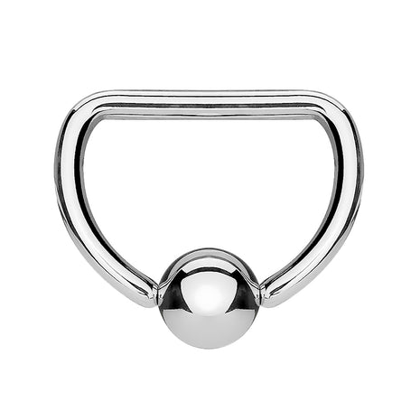 BCR Tragus Ear Septum Piercing Clamp Ring D-Ring 