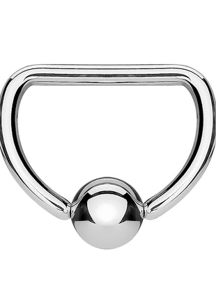 BCR Tragus Ear Septum Piercing Clamp Ring D-Ring 