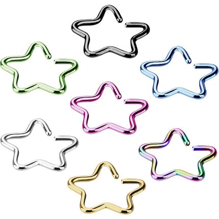 Tragus Ohr Knorpel Helix Fake Piercing Stern Clip