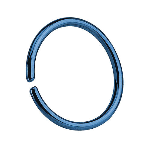 Nasenpiercing Septum Piercing Continuous Ring Blau