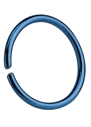 Nasenpiercing Septum Piercing Continuous Ring Blau