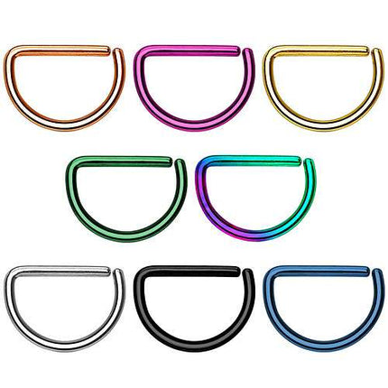 Nasenpiercing Septum D-Ring Tragus Helix Ohr Lippenpiercing