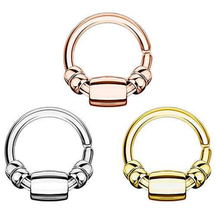 Universal Ohr Piercing Continuous Ring mit Zylinder und Ringen