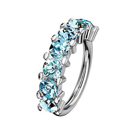 RXS01 | Silber - Aqua | 0,8mm x 8mm