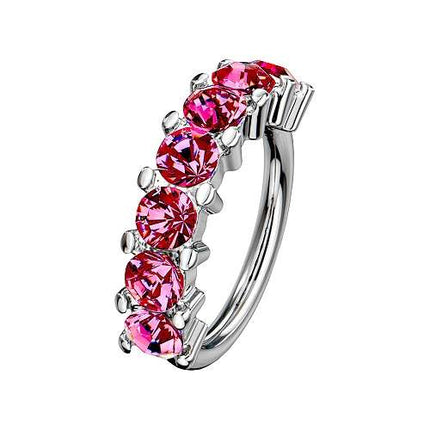 RXS01 | Silber - Pink | 1,2mm x 8mm