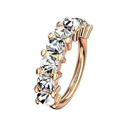 RXS01 | Rosegold - Clear | 1,0mm x 8mm