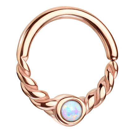 RXS07 | Rosegold - Weiß | 1,0mm x 8mm