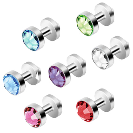 Titan Skin Diver Dermal Anchor Piercing Hautanker mit Kristall