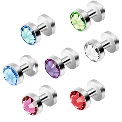 Titan Skin Diver Dermal Anchor Piercing Hautanker mit Kristall