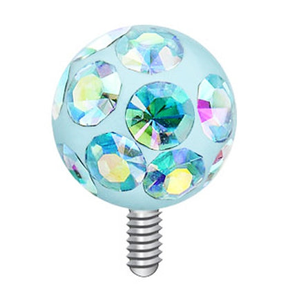 SAFD / 4mm - Aqua - Rainbow