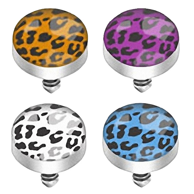 Dermal Anchor Piercing Aufsatz Kugel Leo Style
