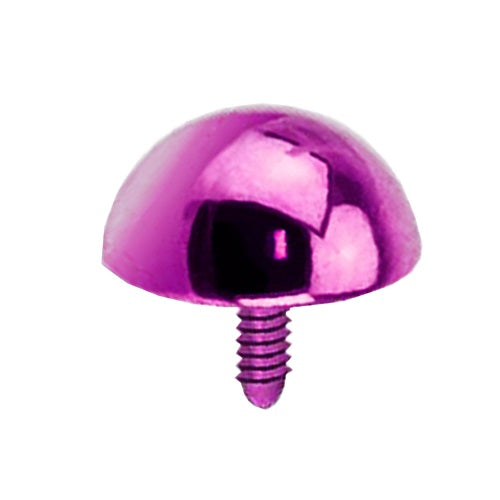 Farbige Micro Dermal Anchor Piercing Aufsatz Kugel halbrund