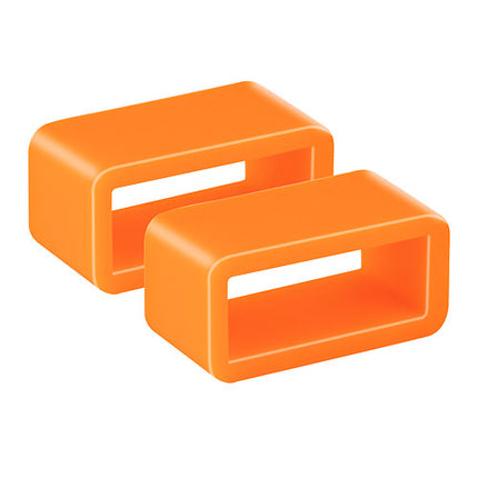 2 Stück Schlaufen - Orange | Small | 18mm