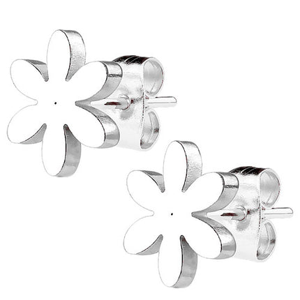 Ohrstecker Ohrringe Blumen Blüte silbern