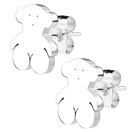 Ohrstecker Ohrringe Teddybär silbern