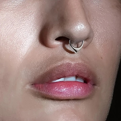 Septum Piercing Clicker Segment Ohr Helix Ring Scharnier Triangel