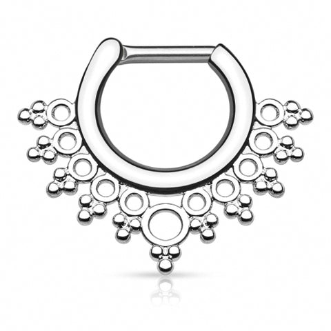 Septum Piercing Clicker Nasenpiercing Ring Lacey Design