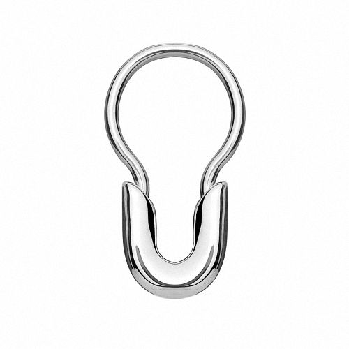 Septum Piercing Chirurgenstahl silbern Sicherheitsnadel