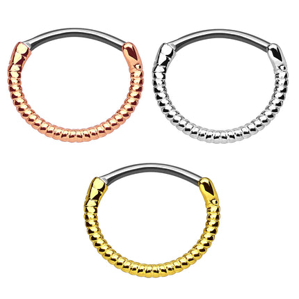 Septum Nasenpiercing Nasenring Clicker Seemann Seil