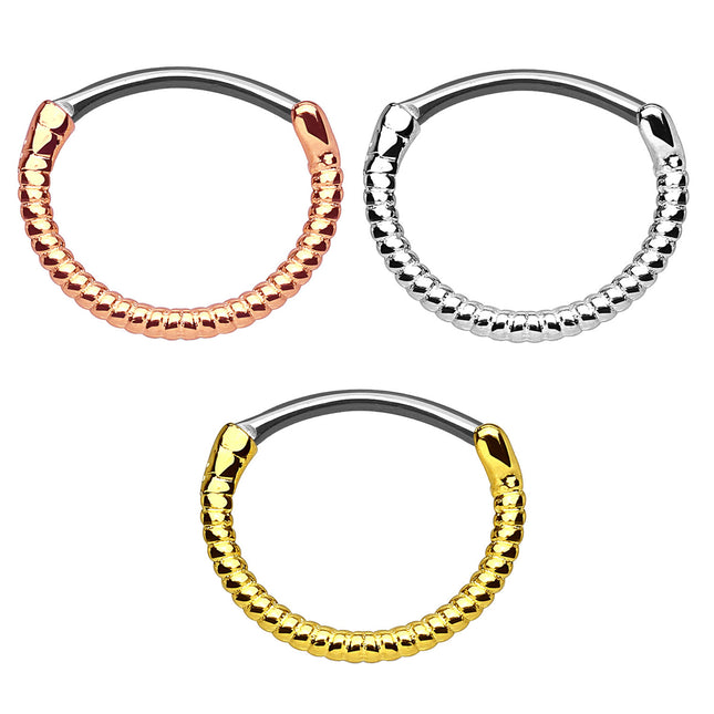 Septum Nasenpiercing Nasenring Clicker Seemann Seil