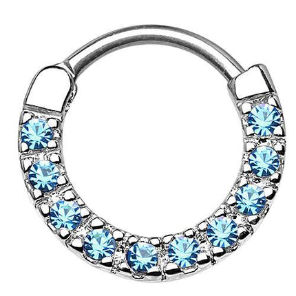 SEP2-83  / Silber - Aqua / 1,6mm