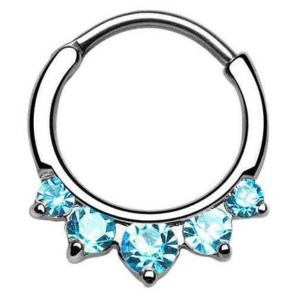 SEP2-87  / Silber - Aqua