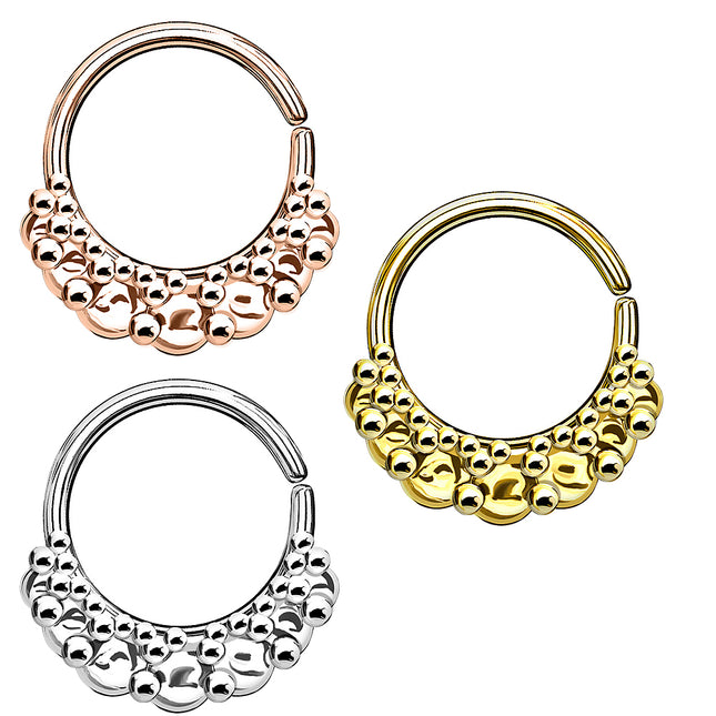 Septum Piercing Continuous Ohr Knorpel Ring Trauben