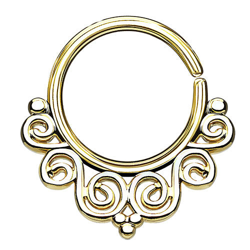 Septum Piercing Continuous Vintage Wirbel Ohr Knorpel Ring