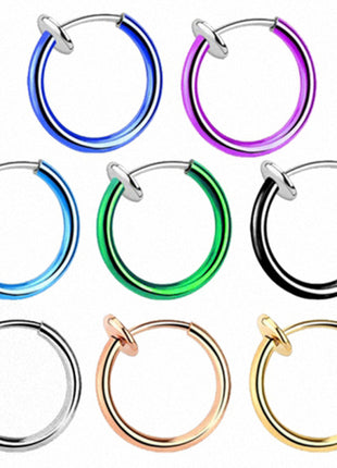 Septum nose piercing clamp ring fake piercing 