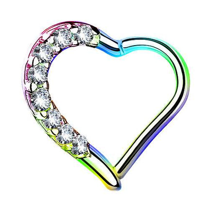 SEPH03 (Herz mit Kristalle) - Rainbow | rechts