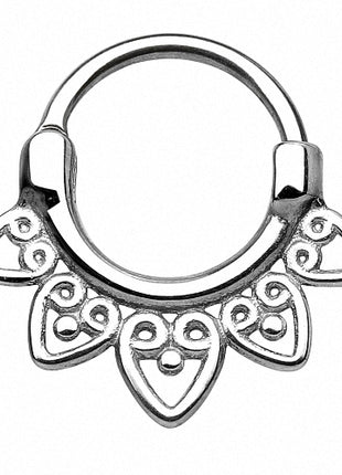 Septum Piercing Clicker Tribal Spitzen Chirurgenstahl