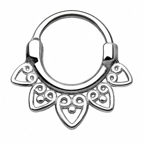 Septum Piercing Clicker Tribal Spitzen Chirurgenstahl