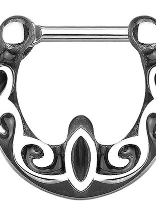 Septum Piercing Clicker Wellen Tribal