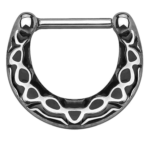 Septum Piercing Clicker Tribal Snake 