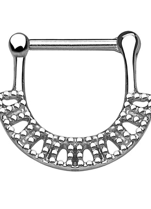 Septum Clicker Piercing Tribal Viereck Chirurgenstahl