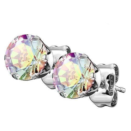 SERD / 4mm - Silber / Rainbow